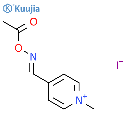Pyridinium,4-[[(acetyloxy)imino]methyl]-1-methyl-, iodide (1:1) structure