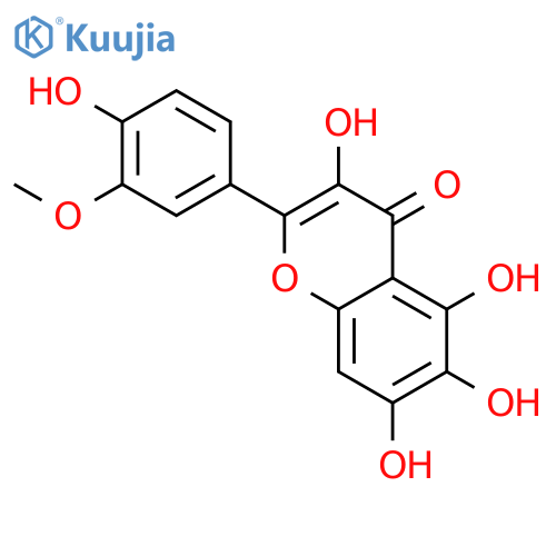 3,4',5,6,7-Pentahydroxy-3'-methoxyflavone structure