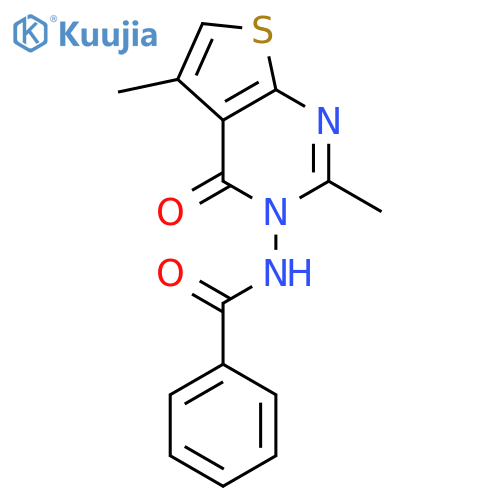 Benzamide, N-(2,5-dimethyl-4-oxothieno[2,3-d]pyrimidin-3(4H)-yl)- structure