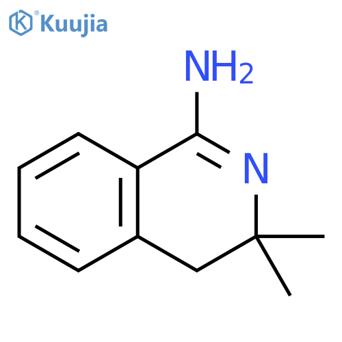 3,3-Dimethyl-3,4-dihydro-isoquinolin-1-ylamine structure