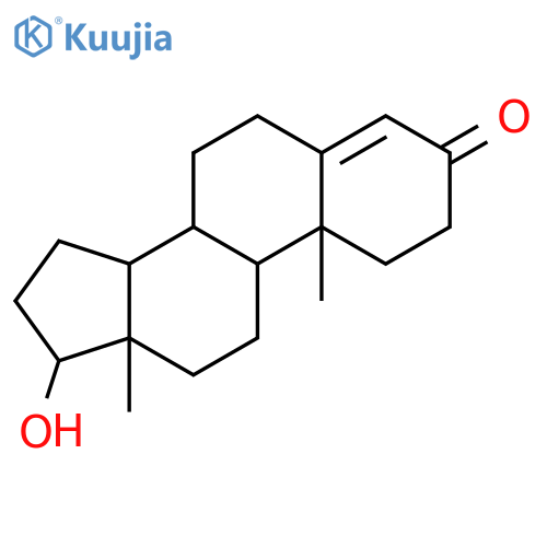 (9beta,10alpha,17beta)-17-hydroxyandrost-4-en-3-one structure