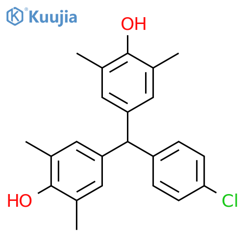Phenol, 4,4'-[(4-chlorophenyl)methylene]bis[2,6-dimethyl- structure