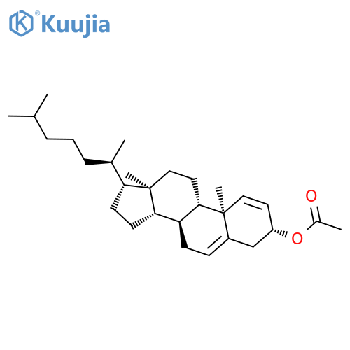 Cholesta-1,5-dien-3-ol, acetate, (3b)- structure
