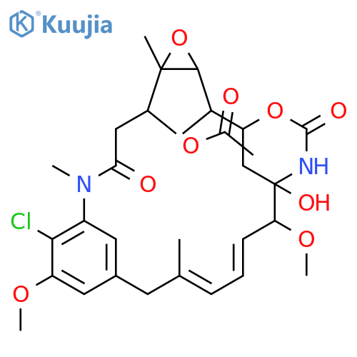 Maytansine,3-O-acetyl-3-O-de[2-(acetylmethylamino)-1-oxopropyl]- (9CI) structure