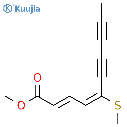 Methyl (2z,4z)-5-methylsulfanyldeca-2,4-dien-6,8-diynoate structure