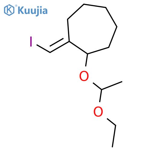 Cycloheptane, 1-(1-ethoxyethoxy)-2-(iodomethylene)- structure