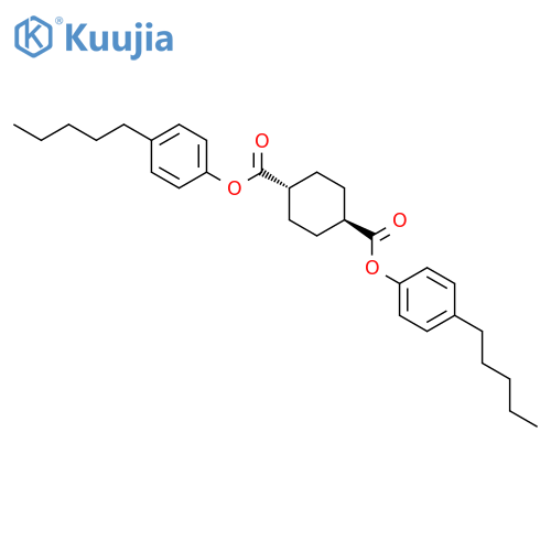 1,4-CYCLOHEXANEDICARBOXYLIC ACID, BIS(4-PENTYLPHENYL) ESTER, TRANS- structure