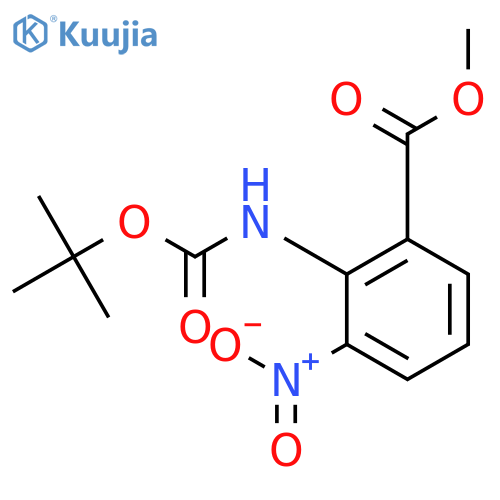 Methyl 2-(tert-Butoxycarbonylamino)-3-nitrobenzoate structure