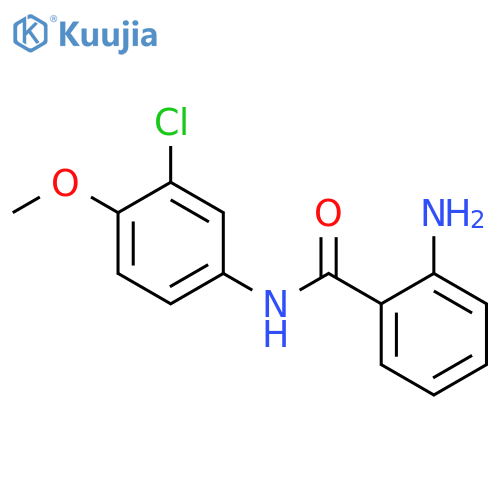 2-Amino-N-(3-chloro-4-methoxyphenyl)benzamide structure