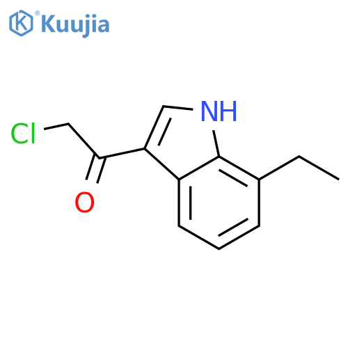 2-chloro-1-(7-ethyl-1H-indol-3-yl)ethan-1-one structure