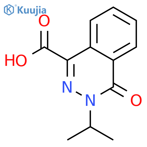 4-oxo-3-(propan-2-yl)-3,4-dihydrophthalazine-1-carboxylic acid structure