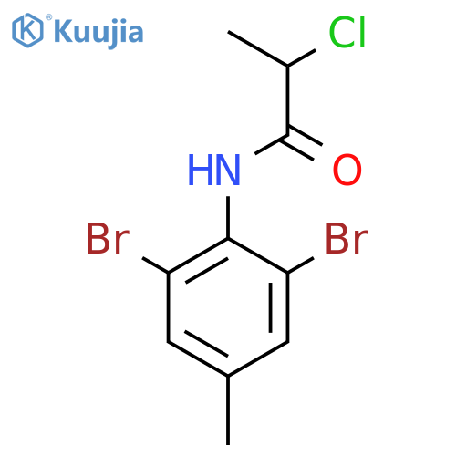 2-chloro-N-(2,6-dibromo-4-methylphenyl)propanamide structure