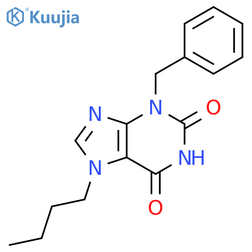 1H-Purine-2,6-dione, 7-butyl-3,7-dihydro-3-(phenylmethyl)- structure