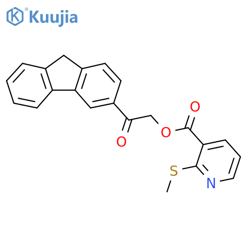 2-(9H-Fluoren-3-yl)-2-oxoethyl 2-(methylthio)nicotinate structure