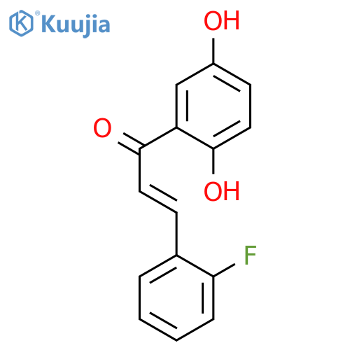 2-PROPEN-1-ONE, 1-(2,5-DIHYDROXYPHENYL)-3-(2-FLUOROPHENYL)-, (2E)- structure