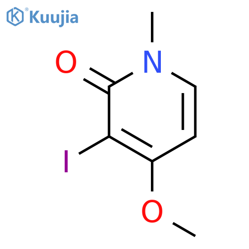 2(1H)-Pyridinone, 3-iodo-4-methoxy-1-methyl- structure