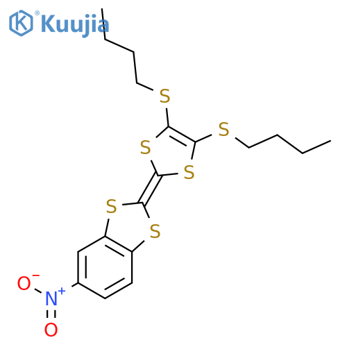 2-[4,5-Bis(butylsulfanyl)-2H-1,3-dithiol-2-ylidene]-5-nitro-2H-1,3-benzodithiole structure