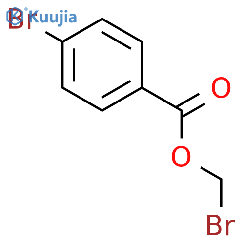Benzoic acid, 4-bromo-, bromomethyl ester structure