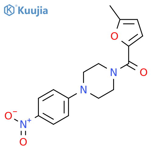1-[(5-methylfuran-2-yl)carbonyl]-4-(4-nitrophenyl)piperazine structure