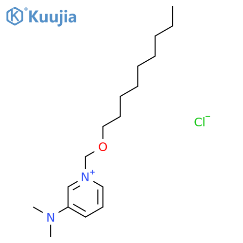 Pyridinium, 3-(dimethylamino)-1-[(nonyloxy)methyl]-, chloride structure