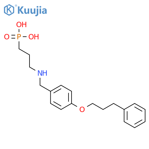Phosphonic acid, [3-[[[4-(3-phenylpropoxy)phenyl]methyl]amino]propyl]- structure