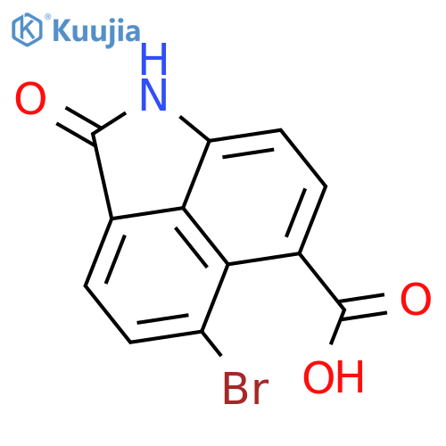 Benz[cd]indole-6-carboxylic acid, 5-bromo-1,2-dihydro-2-oxo- structure