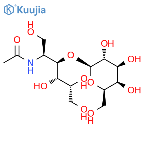 2-acetamido-2-deoxy-3-O-(beta-D-galactopyranosyl)-D-galactitol structure