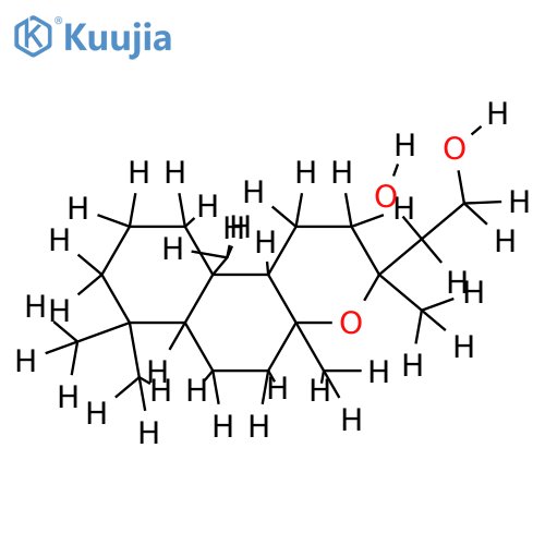 (13R,14S)-8,13-epoxylabdane-14,15-diol structure