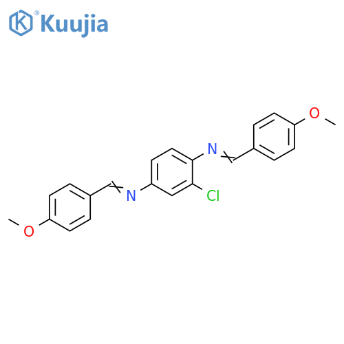 BIS-(4-METHOXYBENZYLIDENE)-2-CHLORO-1,4-PHENYLENEDIAMINE structure