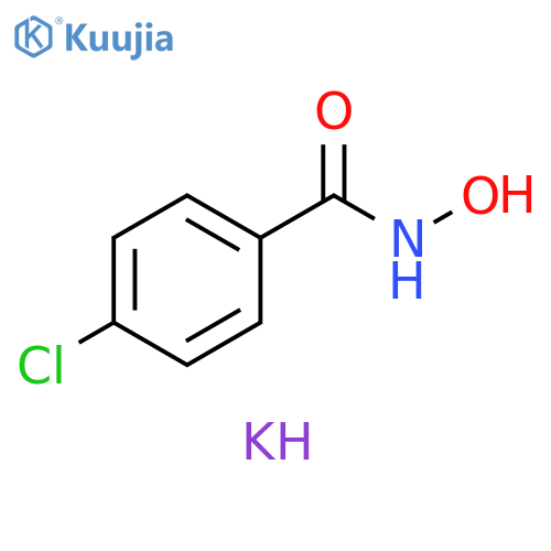 Benzamide, 4-chloro-N-hydroxy-, potassium salt (1:1) structure