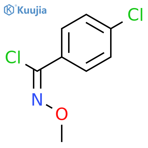 BENZENECARBOXIMIDOYL CHLORIDE, 4-CHLORO-N-METHOXY-, (Z)- structure
