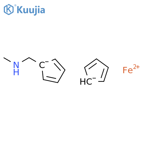 Ferrocene, [(methylamino)methyl]- structure