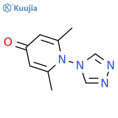 4(1H)-Pyridinone, 2,6-dimethyl-1-(4H-1,2,4-triazol-4-yl)- structure
