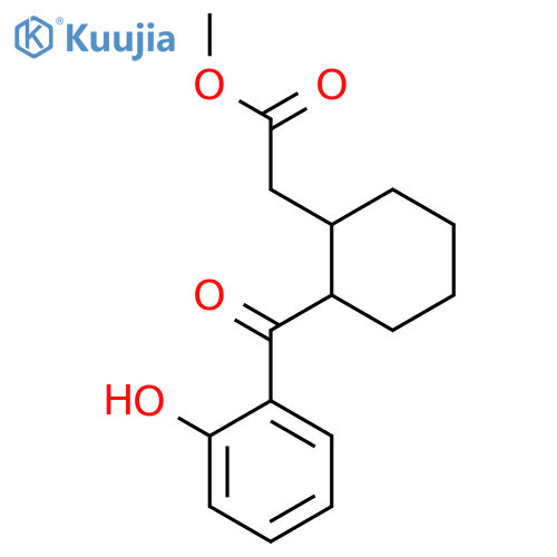 Methyl [2-(2-hydroxybenzoyl)cyclohexyl]acetate structure