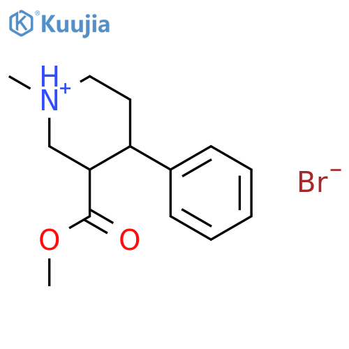 (3S,4S)-3-(methoxycarbonyl)-1-methyl-4-phenylpiperidinium bromide structure