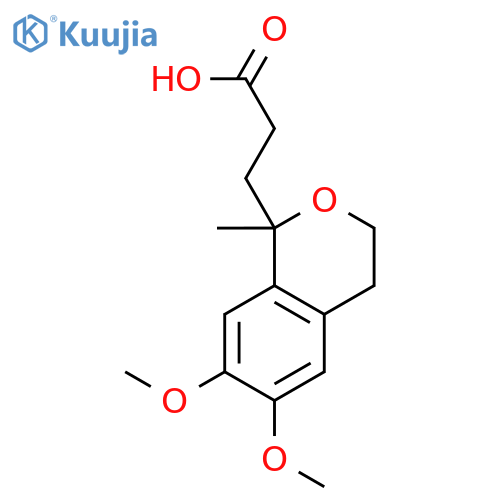 1H-2-Benzopyran-1-propanoic acid,3,4-dihydro-6,7-dimethoxy-1-methyl- structure