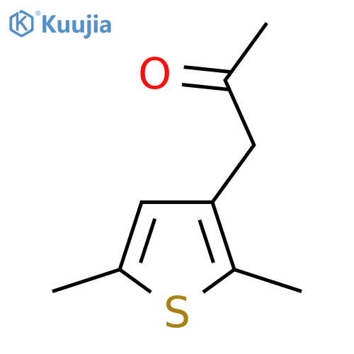 1-(2,5-dimethylthiophen-3-yl)propan-2-one structure
