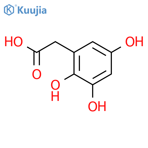 2,3,5-Trihydroxyphenylacetic acid structure