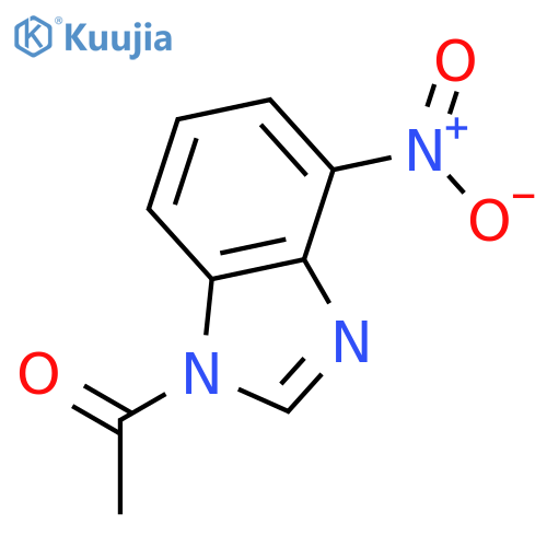 1-(4-nitro-1H-benzimidazol-1-yl)-Ethanone structure