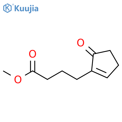 1-Cyclopentene-1-butanoic acid, 5-oxo-, methyl ester structure
