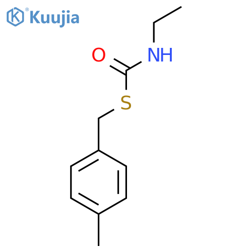 Carbamothioic acid, ethyl-, S-[(4-methylphenyl)methyl] ester structure