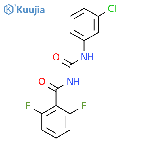N-(((3-CHLOROPHENYL)AMINO)CARBONYL)-2,6-DIFLUOROBENZAMIDE structure
