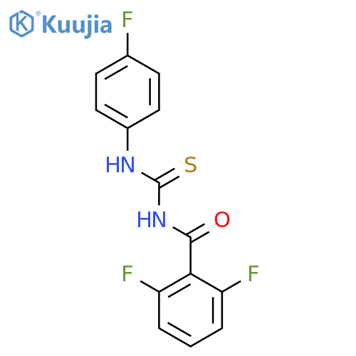 Benzamide, 2,6-difluoro-N-[[(4-fluorophenyl)amino]thioxomethyl]- structure