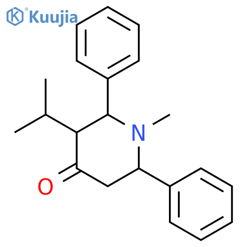 4-Piperidinone, 1-methyl-3-(1-methylethyl)-2,6-diphenyl- structure