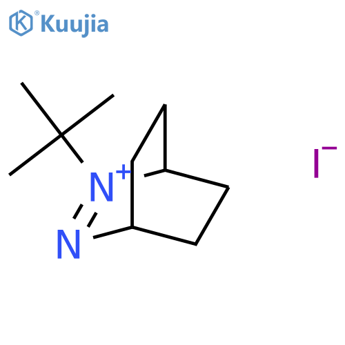 3-Aza-2-azoniabicyclo[2.2.2]oct-2-ene, 2-(1,1-dimethylethyl)-, iodide structure