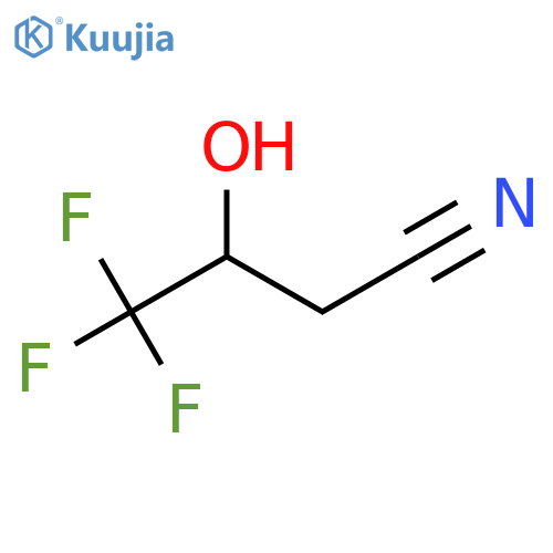 4,4,4-Trifluoro-3-hydroxybutanenitrile structure