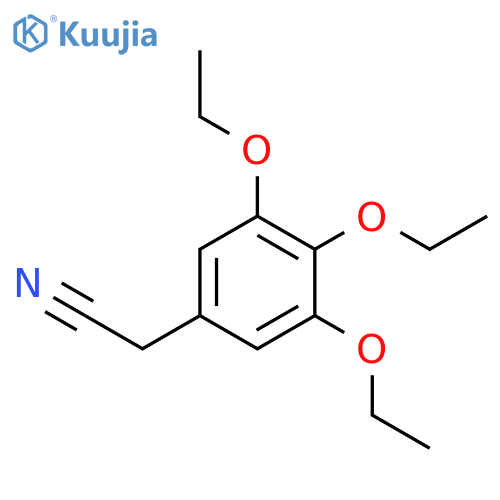 BENZENEACETONITRILE, 3,4,5-TRIETHOXY- structure