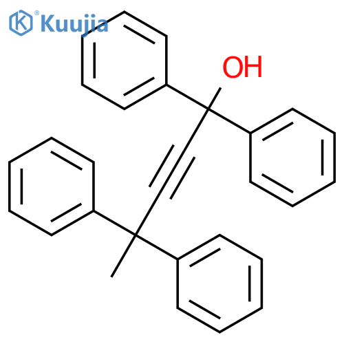 1,1,4,4-Tetraphenylpent-2-yn-1-ol structure
