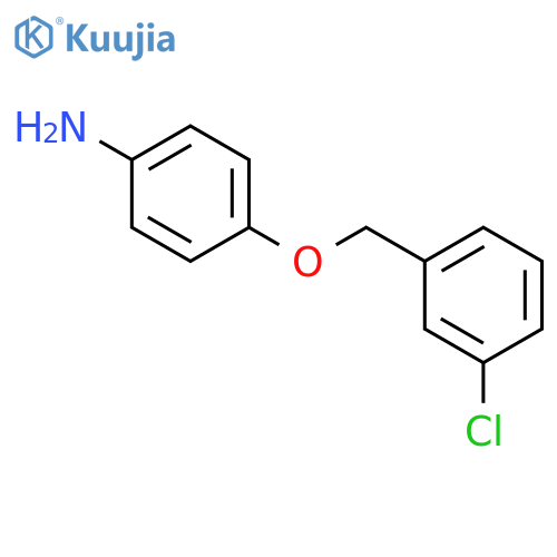 4-[(3-Chlorophenyl)methoxy]aniline structure