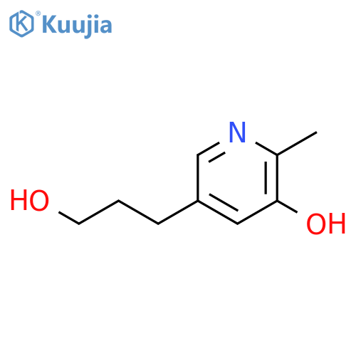 5-hydroxy-6-methyl-3-Pyridinepropanol structure